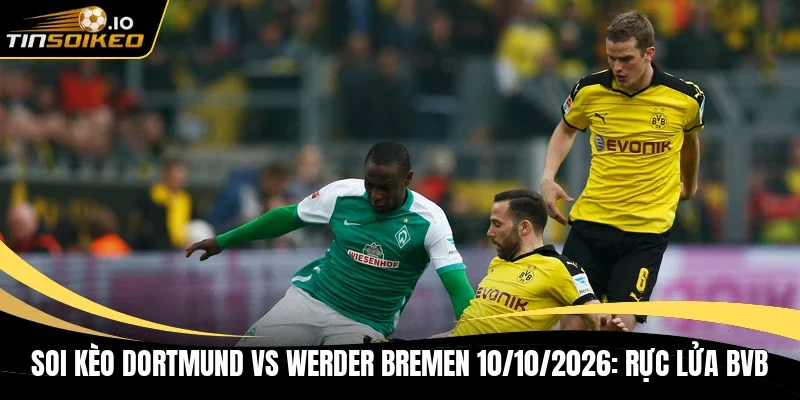 Soi kèo Dortmund vs Werder Bremen 10/10/2026